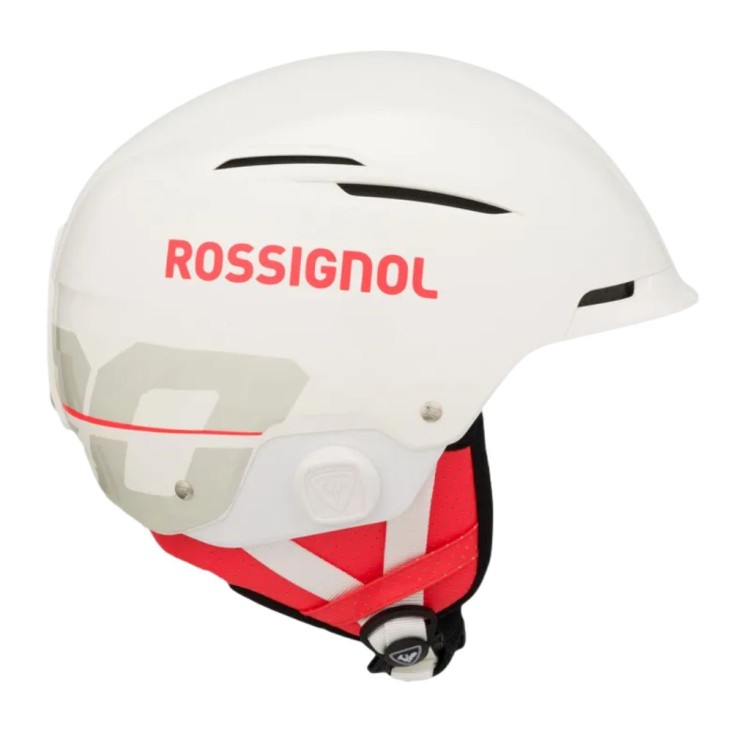 Kask narciarski Rossignol Hero Slalom Impacts + Chinguard white
