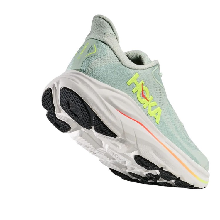 Buty biegowe damskie HOKA Clifton 10 Sea Glass/Neon Flame