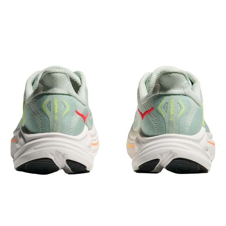 Buty biegowe damskie HOKA Clifton 10 Sea Glass/Neon Flame