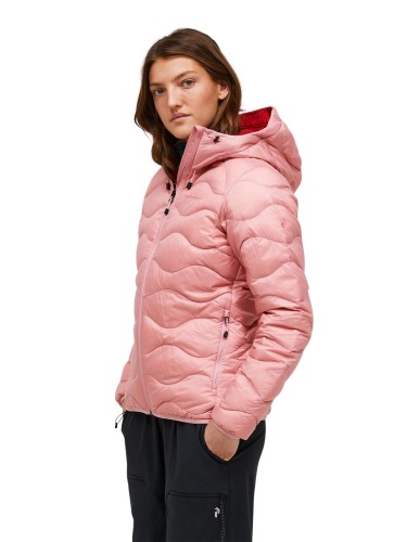Kurtka Peak Performance puchowa damska Helium Down Hood Jacket pink