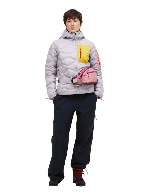 Kurtka Peak Performance puchowa damska Helium Utility Down Hood Jacket grey