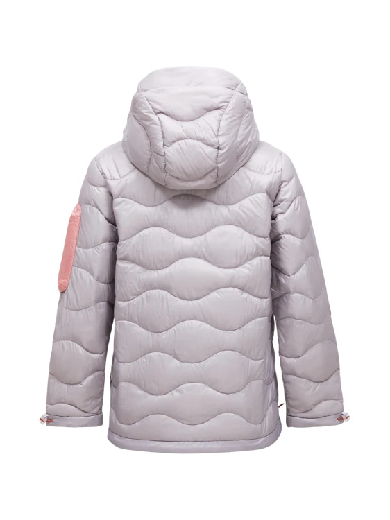 Kurtka puchowa damska Peak Performance Helium Utility Down Hood Jacket Misty lavender/canary lime