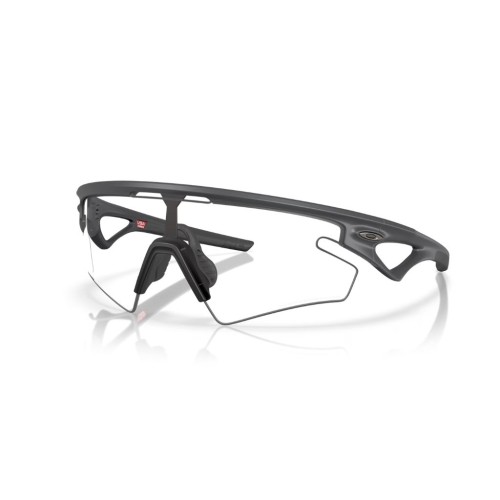 Okulary przeciwsłoneczne Oakley Sphaera Slash Carbon/clear to black photochromic