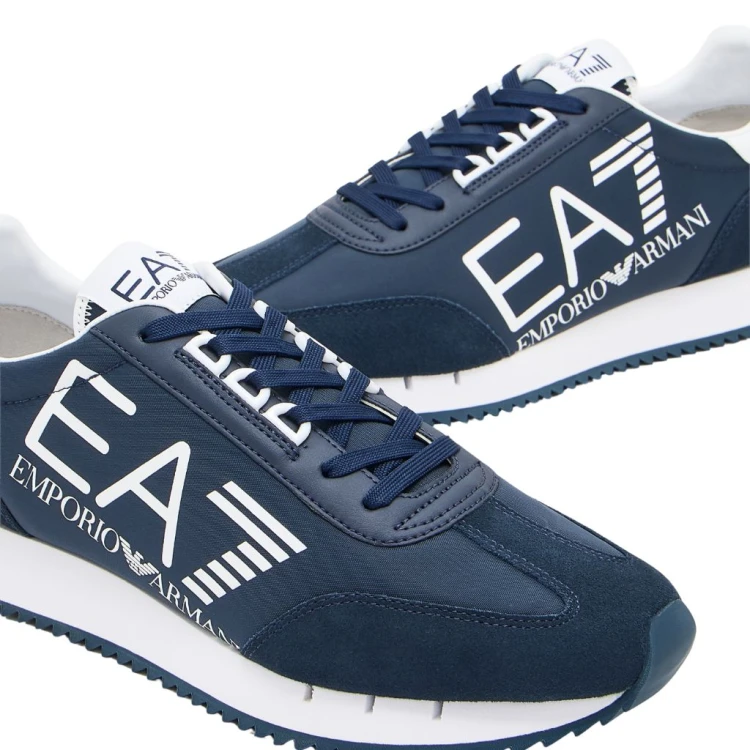 Buty sportowe męskie EA7 Emporio Armani Black and White Vintage Blue