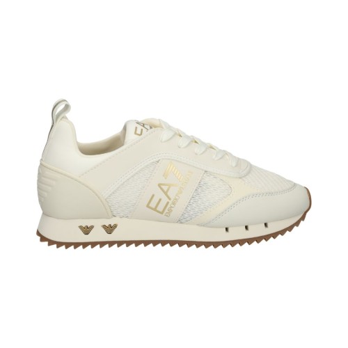 Buty sportowe damskie EA7 Emporio Armani Black and White Collection White Gold