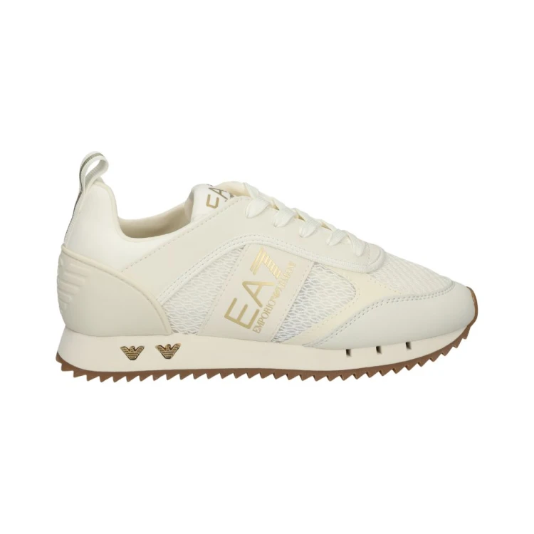 Buty sportowe damskie EA7 Emporio Armani Black and White Collection White Gold