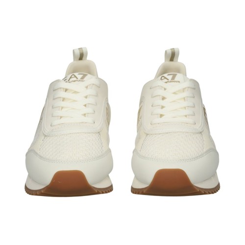 Buty sportowe damskie EA7 Emporio Armani Black and White Collection White Gold