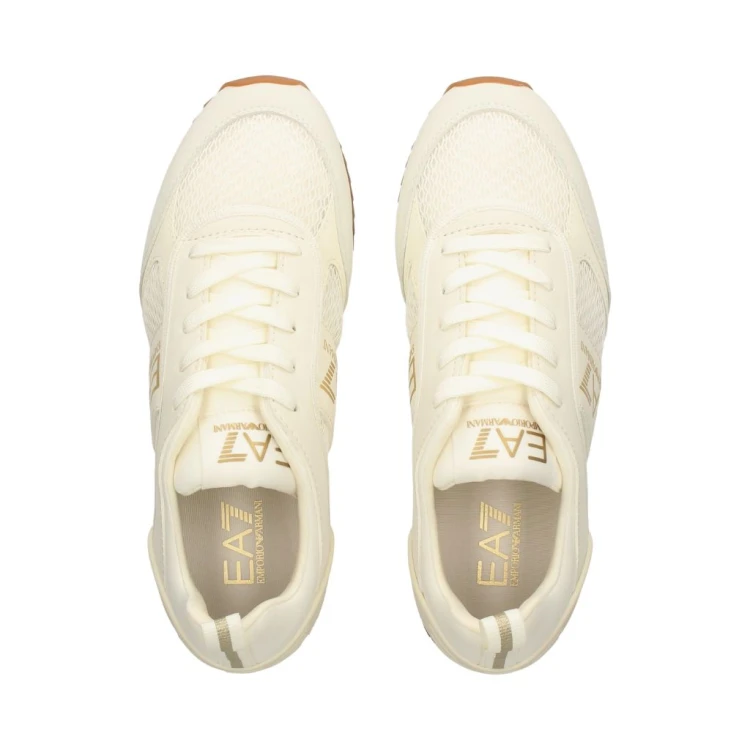 Buty sportowe damskie EA7 Emporio Armani Black and White Collection White Gold