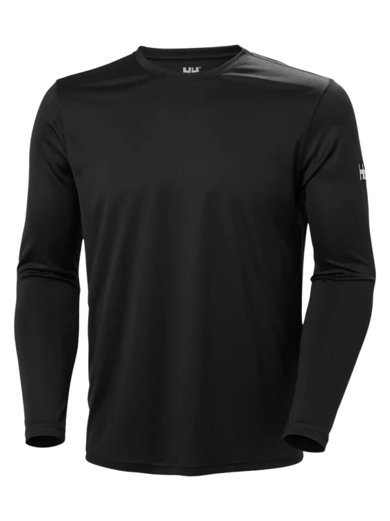 Koszulka męska Helly Hansen Tech Crew Long Sleeve 2.0 ebony