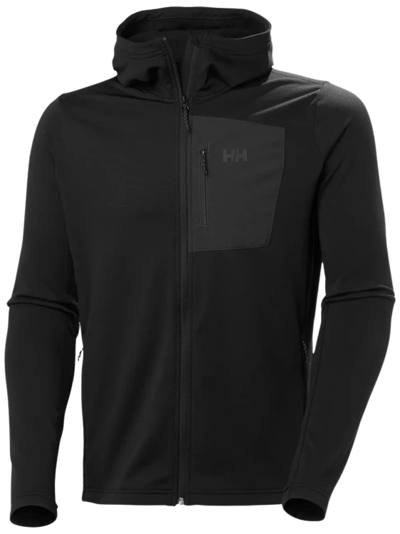 Kurtka polarowa męska Helly Hansen Versalite Hooded Fleece Jacket black