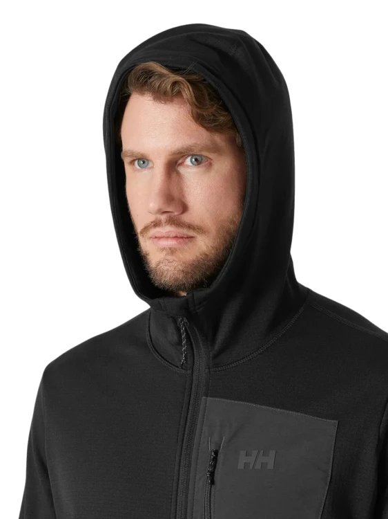 Kurtka polarowa męska Helly Hansen Versalite Hooded Fleece Jacket black