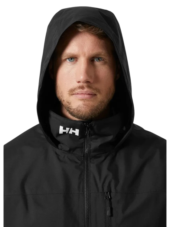 Kurtka męska Helly Hansen Crew Hooded Midlayer Jacket 2.0 black
