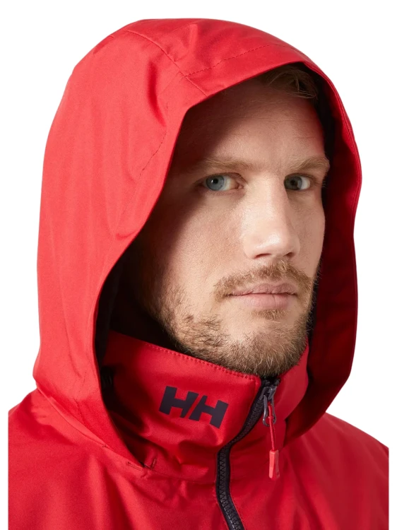 Kurtka męska Helly Hansen Crew Hooded Midlayer Jacket 2.0 red