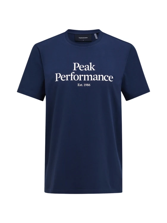 Koszulka męska Peak Performance Original Tee blue shadow / offwhite