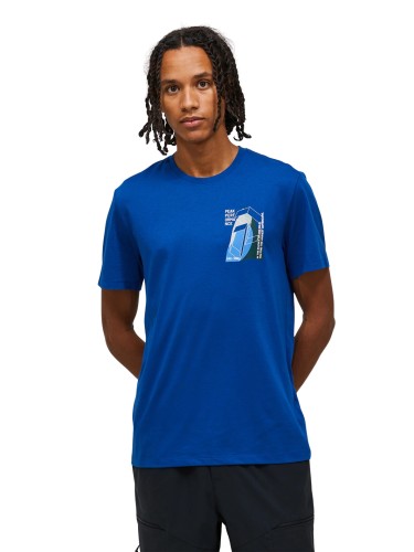 Koszulka męska Peak Performance Explore Graphic Tee true blue