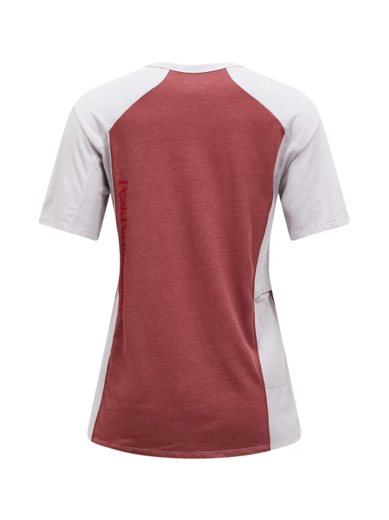 Koszulka damska Peak Performance Trail Wool Blend SS misty lavender / wild rouge