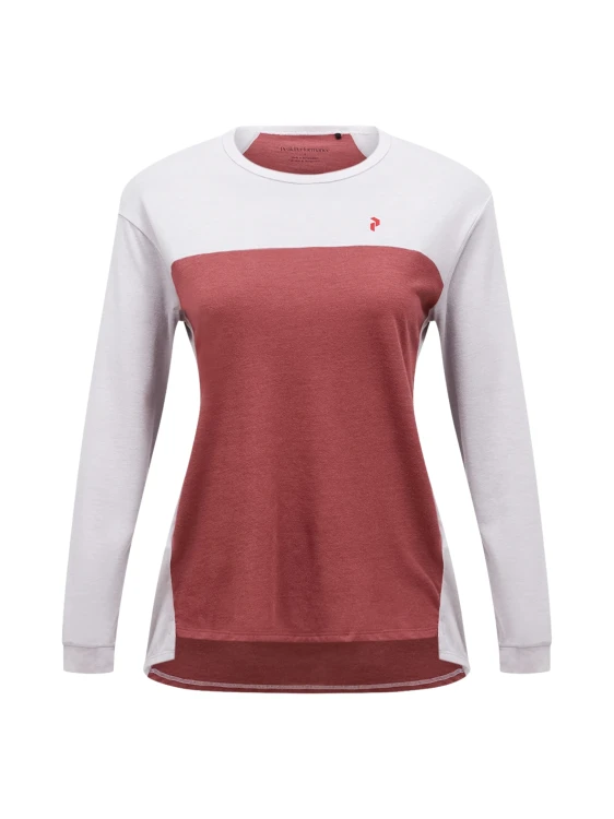 Koszulka damska Peak Performance Trail Wool Blend LS misty lavender / wild rouge
