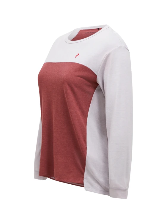 Koszulka damska Peak Performance Trail Wool Blend LS misty lavender / wild rouge