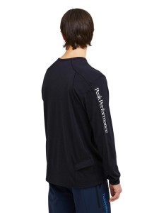 Koszulka męska Peak Performance Trail Wool Blend LS black