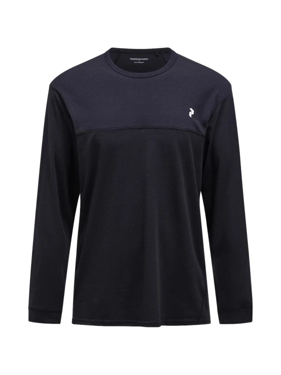 Koszulka męska Peak Performance Trail Wool Blend LS black