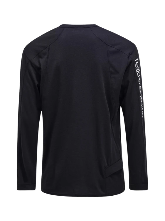 Koszulka męska Peak Performance Trail Wool Blend LS black