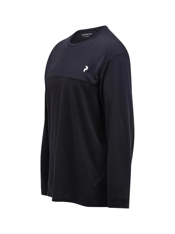 Koszulka męska Peak Performance Trail Wool Blend LS black