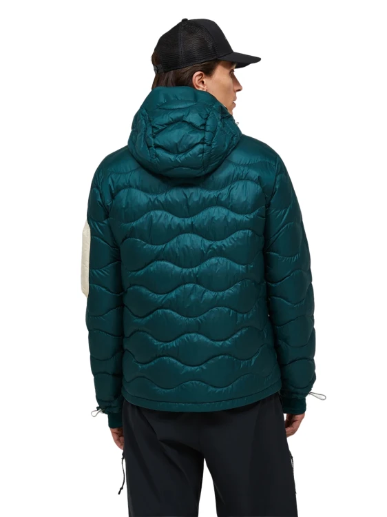 Kurtka puchowa męska Peak Performance Helium Utility Down Hood Jacket ponderosa pine / sand fog