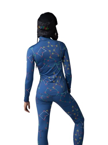Bluza Rossignol JCC damska Booster 1/2 Zip niebieska