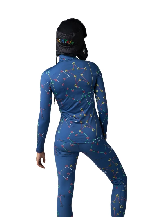 Bluza Rossignol JCC damska Booster 1/2 Zip niebieska