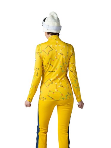 Bluza Rossignol JCC damska Booster 1/2 Zip żółta