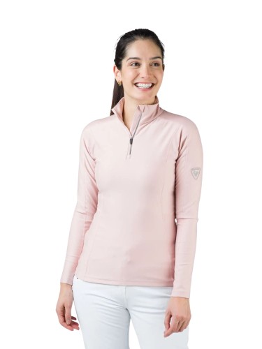 Bluza Rossignol W Classique 1/2 Zip pink