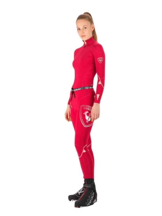 Legginsy Rossignol W Infini Compression Race cherry