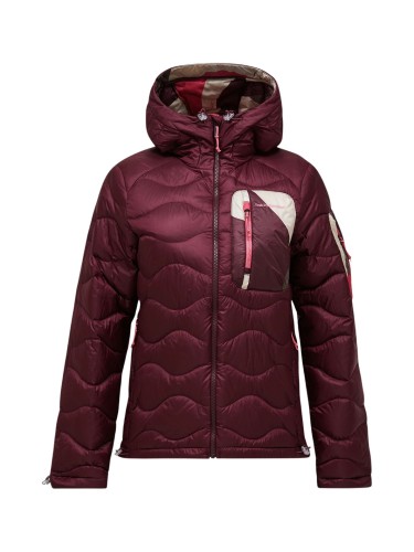 Kurtka puchowa damska Peak Performance Helium AOP Utility Down Hood porto/331 snowbank