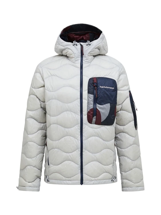 Kurtka puchowa męska Peak Performance Helium AOP Utility Down Hood antarctica/333 snowbank