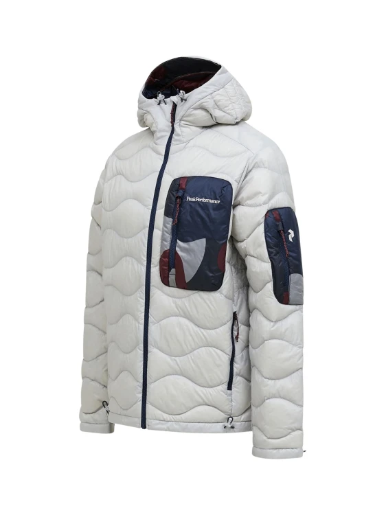 Kurtka puchowa męska Peak Performance Helium AOP Utility Down Hood antarctica/333 snowbank