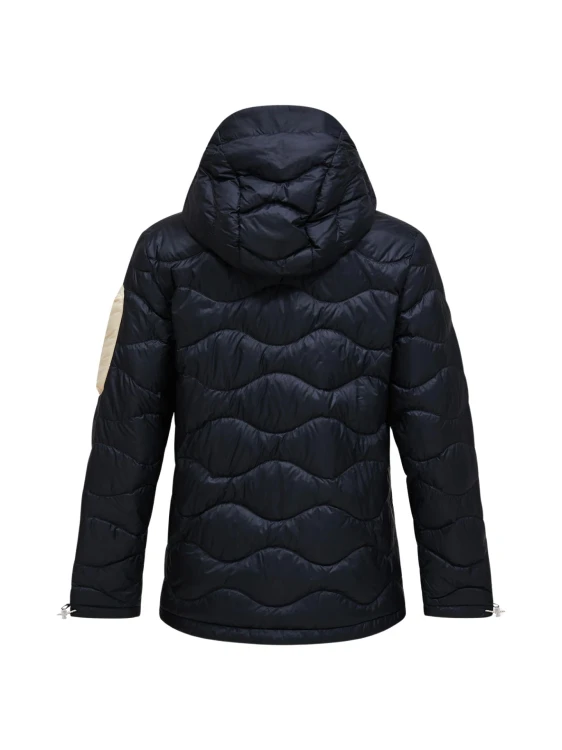 Kurtka puchowa damska Peak Performance Helium Utility Down Hood Jacket black/sand fog