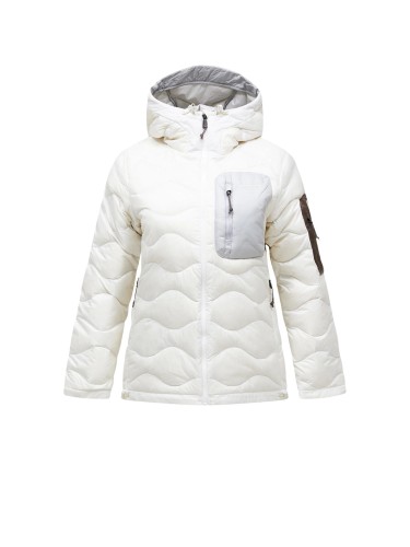 Kurtka puchowa damska Peak Performance Helium Utility Down Hood Jacket offwhite/antarctica