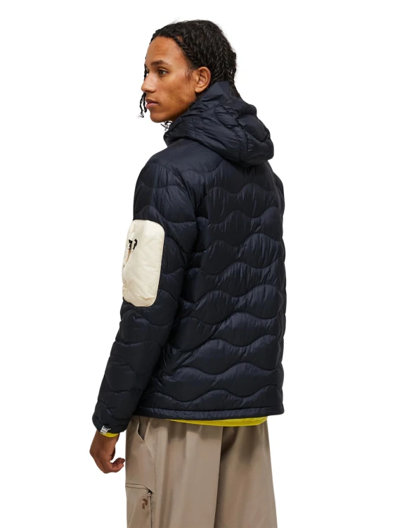 Kurtka puchowa męska Peak Performance Helium Utility Down Hood Jacket black/sand fog