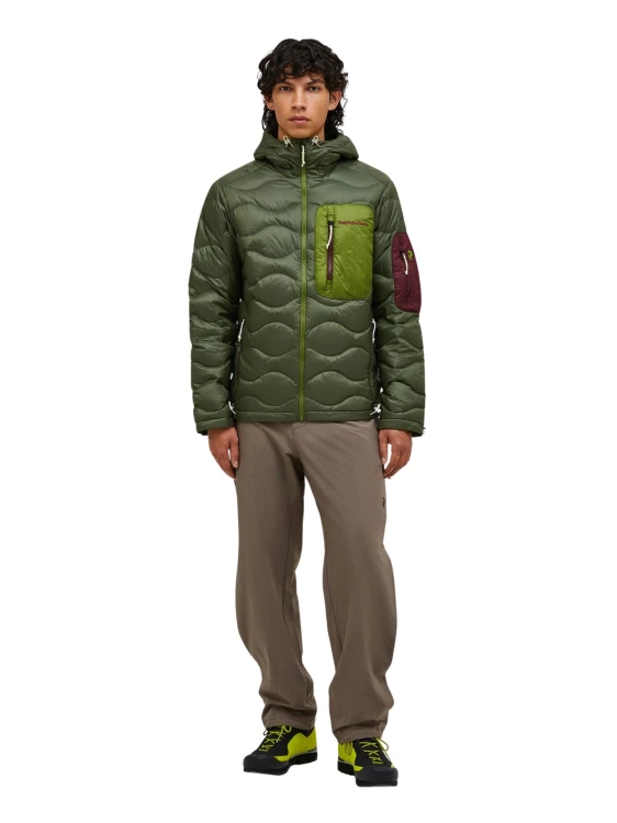 Kurtka puchowa męska Peak Performance Helium Utility Down Hood Jacket pine needle/mosswood