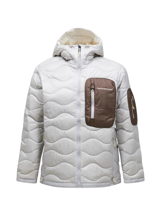 Kurtka puchowa męska Peak Performance Helium Utility Down Hood Jacket antarctica/terrain tan