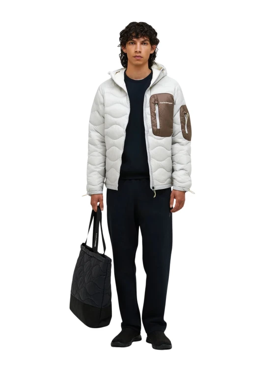 Kurtka puchowa męska Peak Performance Helium Utility Down Hood Jacket antarctica/terrain tan