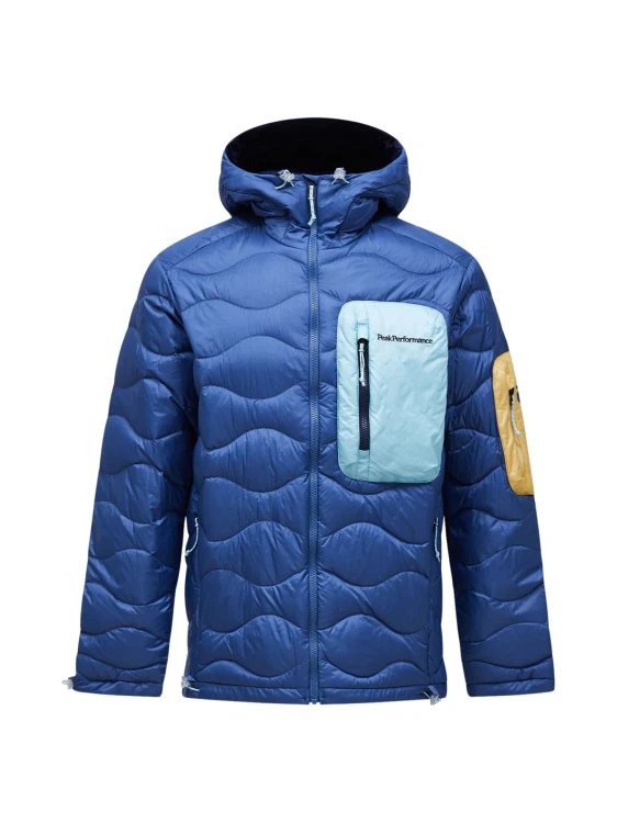 Kurtka puchowa męska Peak Performance Helium Utility Down Hood Jacket summit sky/snowmelt