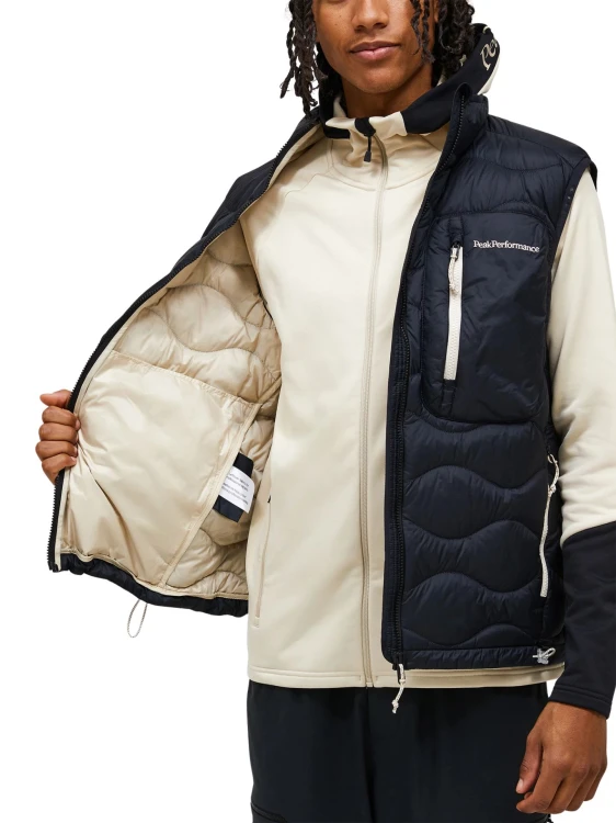 Kamizelka Peak Performance puchowa męska Helium Utility Down Vest black/sand fog