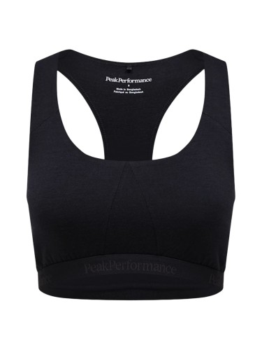 Top termiczny damski Peak Performance MagicTop Wool-blend Baselayer black