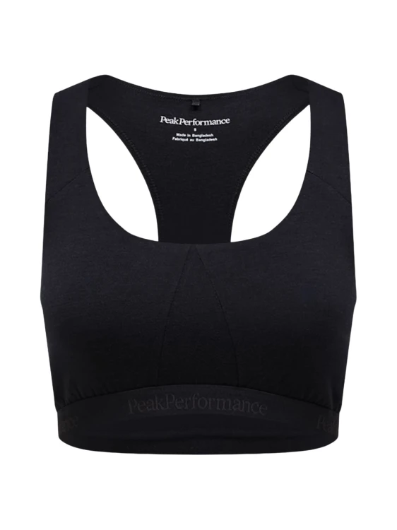 Top termiczny damski Peak Performance MagicTop Wool-blend Baselayer black