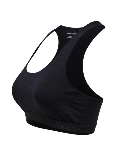 Top termiczny damski Peak Performance MagicTop Wool-blend Baselayer black