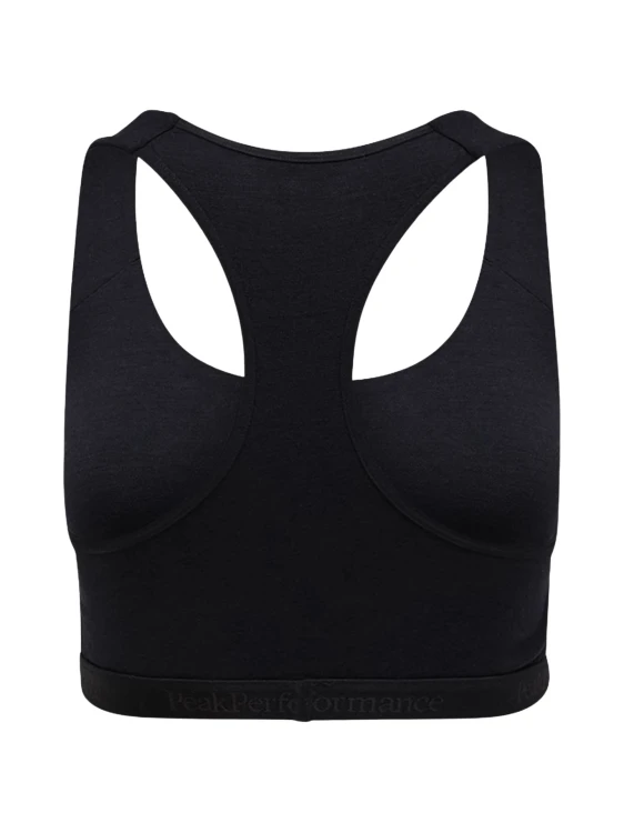 Top termiczny damski Peak Performance MagicTop Wool-blend Baselayer black