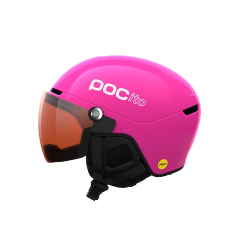 Kask narciarski POCito Obex Visor fluorescent pink/partly sunny/light orange