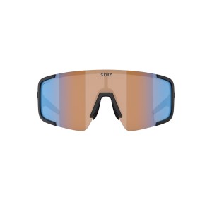 Okulary przeciwsłoneczne Bliz P003 matte black/coral/orange mirror blue