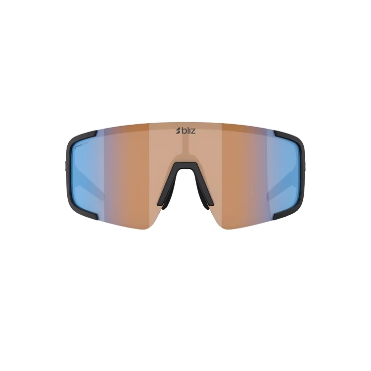 Okulary przeciwsłoneczne Bliz P003 matte black/coral/orange mirror blue